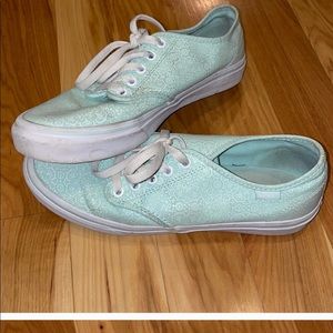 Vans teal shoes! Size 9.0 in woman’s!